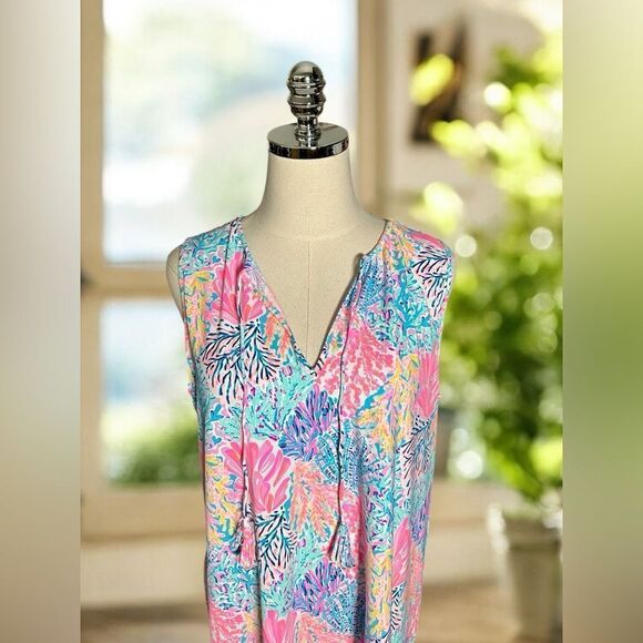 LILLY PULITZER Johana Beach Swim Dress Cover Up SPLASHDANCE - Picture 8 of 12